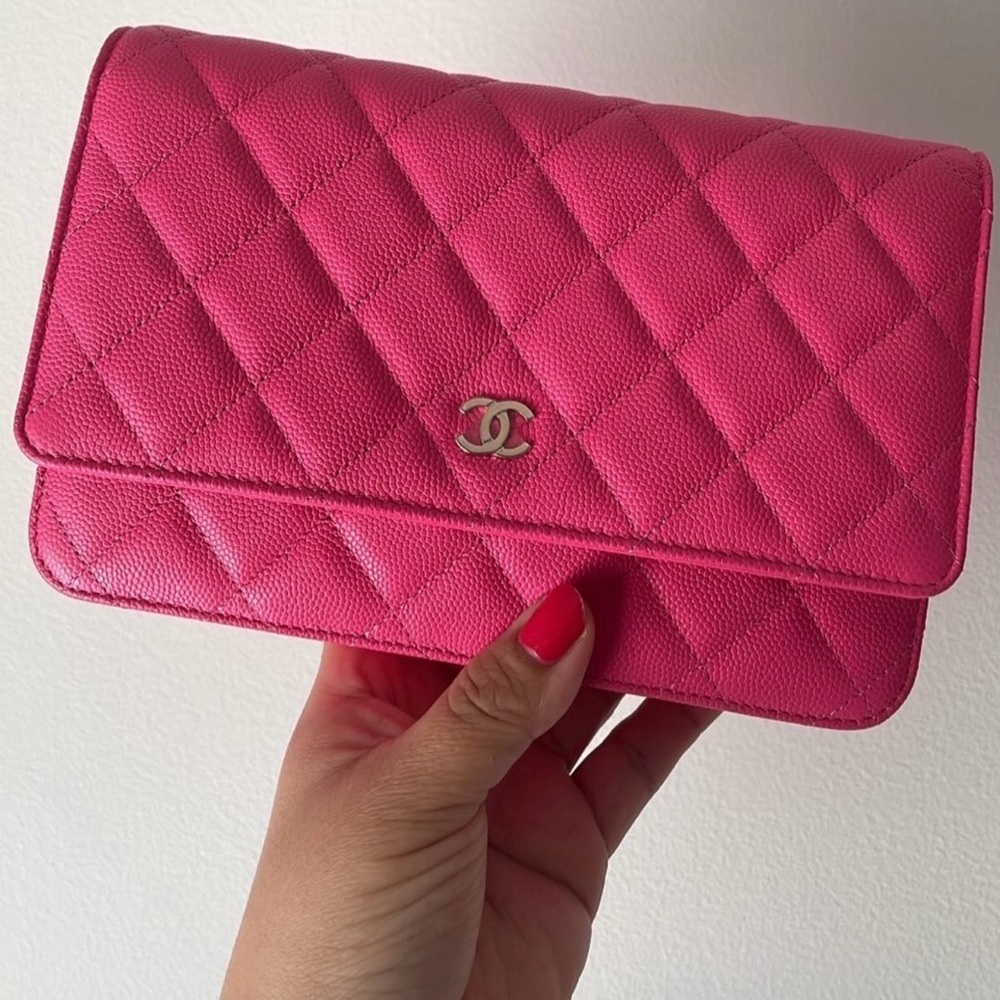 Authentic Chanel woc caviar pink bag - Picture 2 of 14